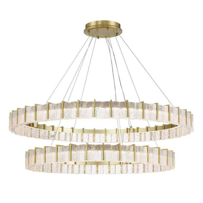 LED Chandelier<br /><span style="color:#4AB0CE;">Entrega: 4-5 semanas en USA</span><br /><span style="color:#4AB0CE;font-size:60%;">PREGUNTE POR ENTREGA EN PANAMA</span><br />Collection: Sevryn<br />Finish: Soft Brass