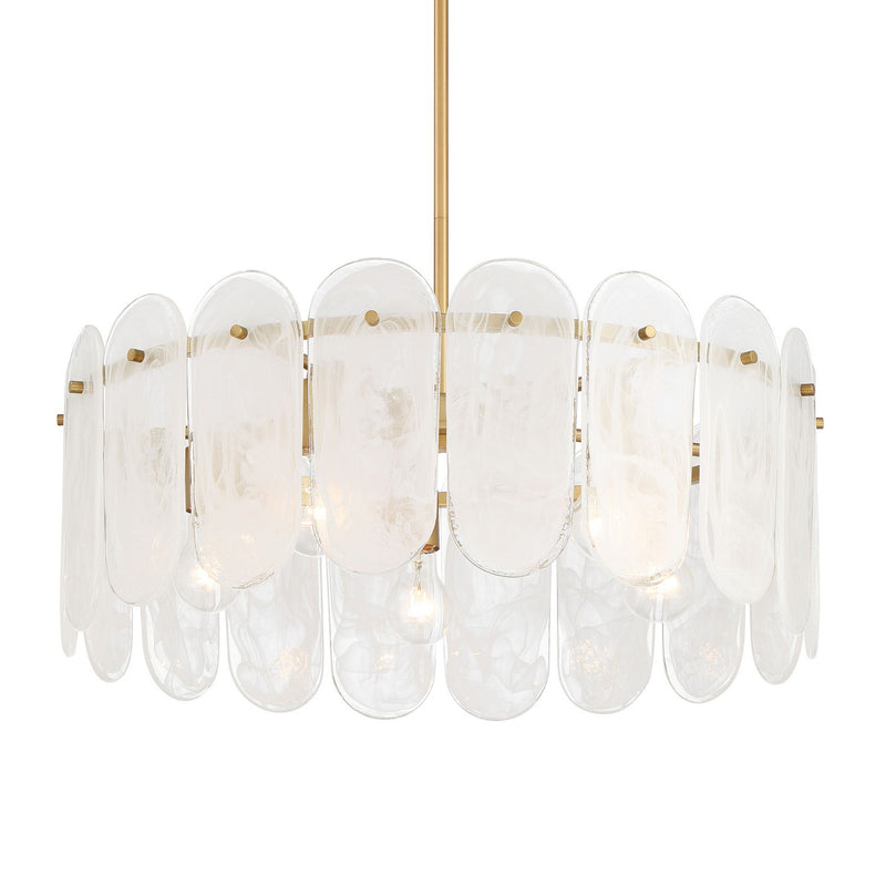 Five Light Pendant<br /><span style="color:#4AB0CE;">Entrega: 4-10 dias en USA</span><br /><span style="color:#4AB0CE;font-size:60%;">PREGUNTE POR ENTREGA EN PANAMA</span><br />Collection: Oldmill<br />Finish: Legacy Brass