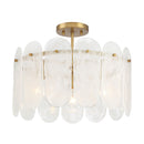 Three Light Semi Flush Mount<br /><span style="color:#4AB0CE;">Entrega: 11-12 semanas en USA</span><br /><span style="color:#4AB0CE;font-size:60%;">PREGUNTE POR ENTREGA EN PANAMA</span><br />Collection: Oldmill<br />Finish: Legacy Brass