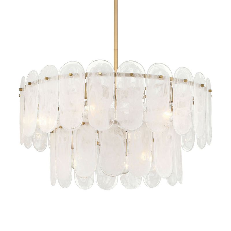 Nine Light Pendant<br /><span style="color:#4AB0CE;">Entrega: 4-10 dias en USA</span><br /><span style="color:#4AB0CE;font-size:60%;">PREGUNTE POR ENTREGA EN PANAMA</span><br />Collection: Oldmill<br />Finish: Legacy Brass