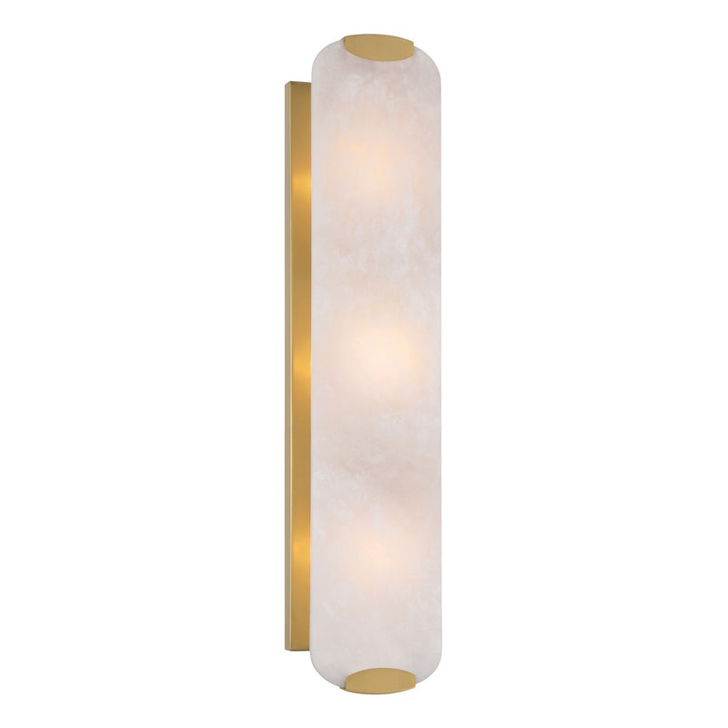 Three Light Wall Sconce<br /><span style="color:#4AB0CE;">Entrega: 4-10 dias en USA</span><br /><span style="color:#4AB0CE;font-size:60%;">PREGUNTE POR ENTREGA EN PANAMA</span><br />Collection: Glowstone<br />Finish: Legacy Brass