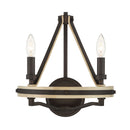 Two Light Wall Sconce<br /><span style="color:#4AB0CE;">Entrega: 4-10 dias en USA</span><br /><span style="color:#4AB0CE;font-size:60%;">PREGUNTE POR ENTREGA EN PANAMA</span><br />Collection: Sonoma<br />Finish: Dark Bronze