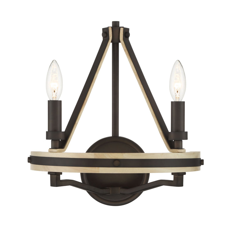 Two Light Wall Sconce<br /><span style="color:#4AB0CE;">Entrega: 4-10 dias en USA</span><br /><span style="color:#4AB0CE;font-size:60%;">PREGUNTE POR ENTREGA EN PANAMA</span><br />Collection: Sonoma<br />Finish: Dark Bronze