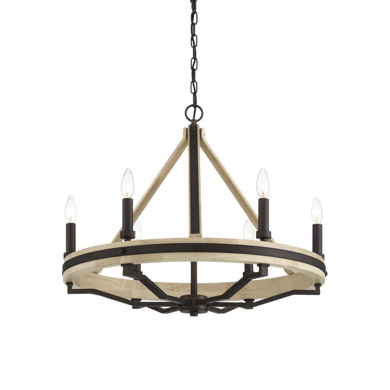 Six Light Chandelier<br /><span style="color:#4AB0CE;">Entrega: 4-10 dias en USA</span><br /><span style="color:#4AB0CE;font-size:60%;">PREGUNTE POR ENTREGA EN PANAMA</span><br />Collection: Sonoma<br />Finish: Dark Bronze