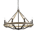 Eight Light Chandelier<br /><span style="color:#4AB0CE;">Entrega: 17-18 semanas en USA</span><br /><span style="color:#4AB0CE;font-size:60%;">PREGUNTE POR ENTREGA EN PANAMA</span><br />Collection: Sonoma<br />Finish: Dark Bronze