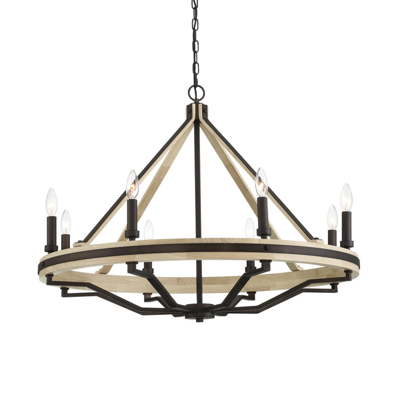 Eight Light Chandelier<br /><span style="color:#4AB0CE;">Entrega: 4-10 dias en USA</span><br /><span style="color:#4AB0CE;font-size:60%;">PREGUNTE POR ENTREGA EN PANAMA</span><br />Collection: Sonoma<br />Finish: Dark Bronze