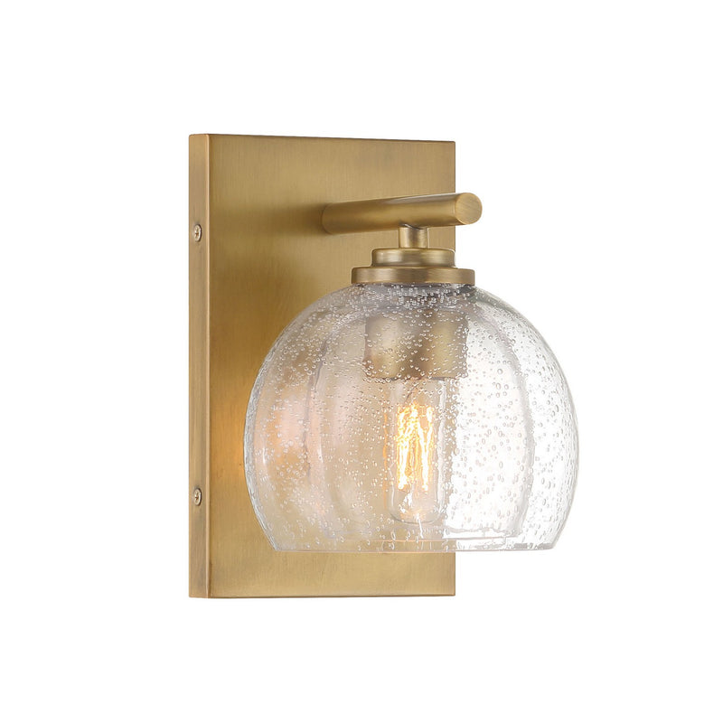One Light Vanity<br /><span style="color:#4AB0CE;">Entrega: 4-10 dias en USA</span><br /><span style="color:#4AB0CE;font-size:60%;">PREGUNTE POR ENTREGA EN PANAMA</span><br />Collection: Glint<br />Finish: Legacy Brass