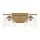Two Light Vanity<br /><span style="color:#4AB0CE;">Entrega: 3-4 semanas en USA</span><br /><span style="color:#4AB0CE;font-size:60%;">PREGUNTE POR ENTREGA EN PANAMA</span><br />Collection: Glint<br />Finish: Legacy Brass