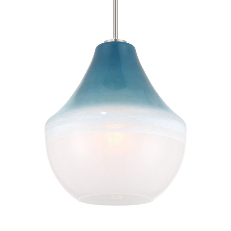 One Light Pendant<br /><span style="color:#4AB0CE;">Entrega: 4-10 dias en USA</span><br /><span style="color:#4AB0CE;font-size:60%;">PREGUNTE POR ENTREGA EN PANAMA</span><br />Collection: Pacific<br />Finish: Brushed Nickel