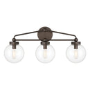 Three Light Vanity<br /><span style="color:#4AB0CE;">Entrega: 4-10 dias en USA</span><br /><span style="color:#4AB0CE;font-size:60%;">PREGUNTE POR ENTREGA EN PANAMA</span><br />Collection: Stella<br />Finish: Dark Bronze