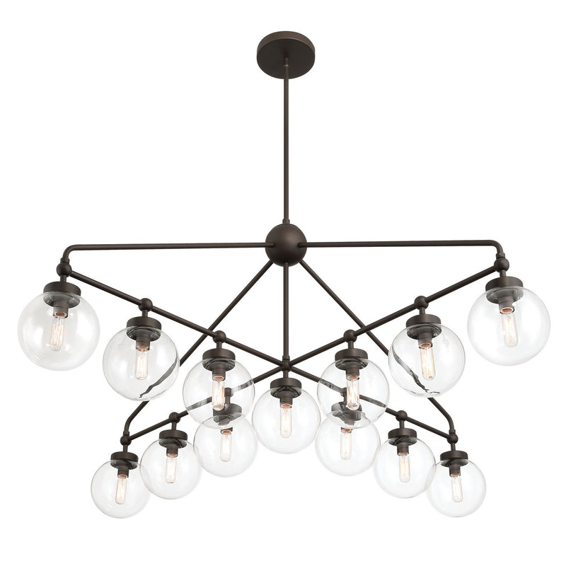 13 Light Chandelier<br /><span style="color:#4AB0CE;">Entrega: 4-10 dias en USA</span><br /><span style="color:#4AB0CE;font-size:60%;">PREGUNTE POR ENTREGA EN PANAMA</span><br />Collection: Stella<br />Finish: Dark Bronze