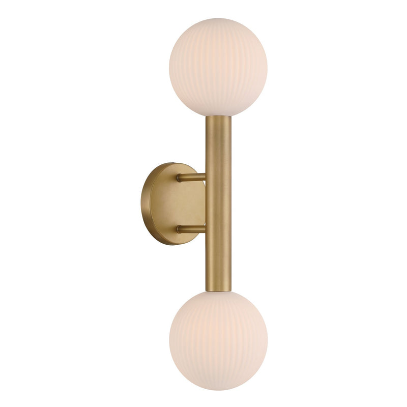 Two Light Wall Sconce<br /><span style="color:#4AB0CE;">Entrega: 4-10 dias en USA</span><br /><span style="color:#4AB0CE;font-size:60%;">PREGUNTE POR ENTREGA EN PANAMA</span><br />Collection: Fenton<br />Finish: Legacy Brass