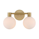 Two Light Vanity<br /><span style="color:#4AB0CE;">Entrega: 4-10 dias en USA</span><br /><span style="color:#4AB0CE;font-size:60%;">PREGUNTE POR ENTREGA EN PANAMA</span><br />Collection: Fenton<br />Finish: Legacy Brass