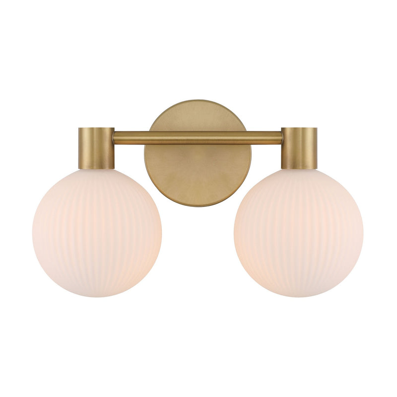 Two Light Vanity<br /><span style="color:#4AB0CE;">Entrega: 4-10 dias en USA</span><br /><span style="color:#4AB0CE;font-size:60%;">PREGUNTE POR ENTREGA EN PANAMA</span><br />Collection: Fenton<br />Finish: Legacy Brass