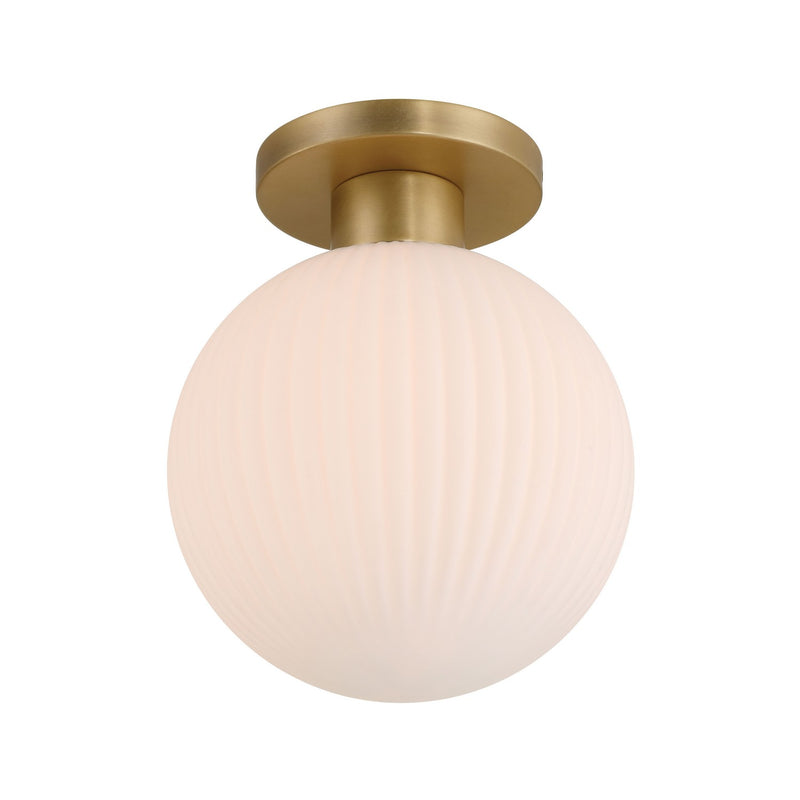 One Light Flush Mount<br /><span style="color:#4AB0CE;">Entrega: 4-10 dias en USA</span><br /><span style="color:#4AB0CE;font-size:60%;">PREGUNTE POR ENTREGA EN PANAMA</span><br />Collection: Fenton<br />Finish: Legacy Brass