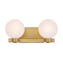 Two Light Vanity<br /><span style="color:#4AB0CE;">Entrega: 4-10 dias en USA</span><br /><span style="color:#4AB0CE;font-size:60%;">PREGUNTE POR ENTREGA EN PANAMA</span><br />Collection: Mooncrest<br />Finish: Legacy Brass