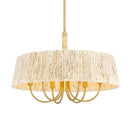 Six Light Pendant<br /><span style="color:#4AB0CE;">Entrega: 4-10 dias en USA</span><br /><span style="color:#4AB0CE;font-size:60%;">PREGUNTE POR ENTREGA EN PANAMA</span><br />Collection: Hellia<br />Finish: Legacy Brass