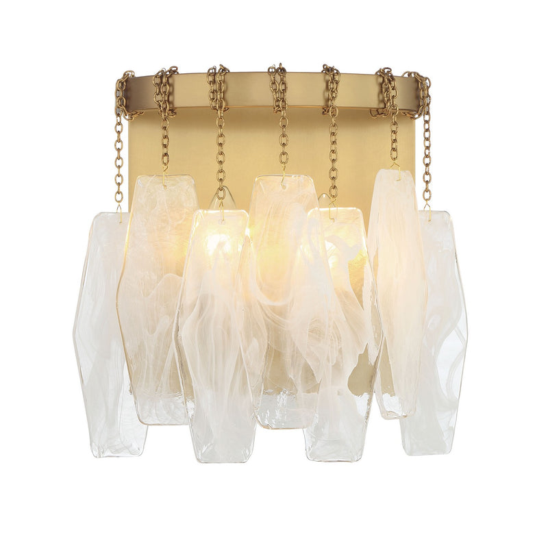 Two Light Wall Sconce<br /><span style="color:#4AB0CE;">Entrega: 4-10 dias en USA</span><br /><span style="color:#4AB0CE;font-size:60%;">PREGUNTE POR ENTREGA EN PANAMA</span><br />Collection: Willow<br />Finish: Legacy Brass