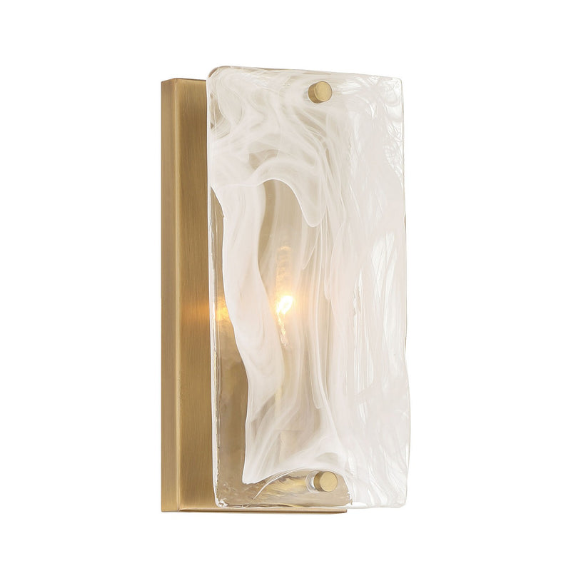 One Light Wall Sconce<br /><span style="color:#4AB0CE;">Entrega: 4-10 dias en USA</span><br /><span style="color:#4AB0CE;font-size:60%;">PREGUNTE POR ENTREGA EN PANAMA</span><br />Collection: Veil<br />Finish: Legacy Brass