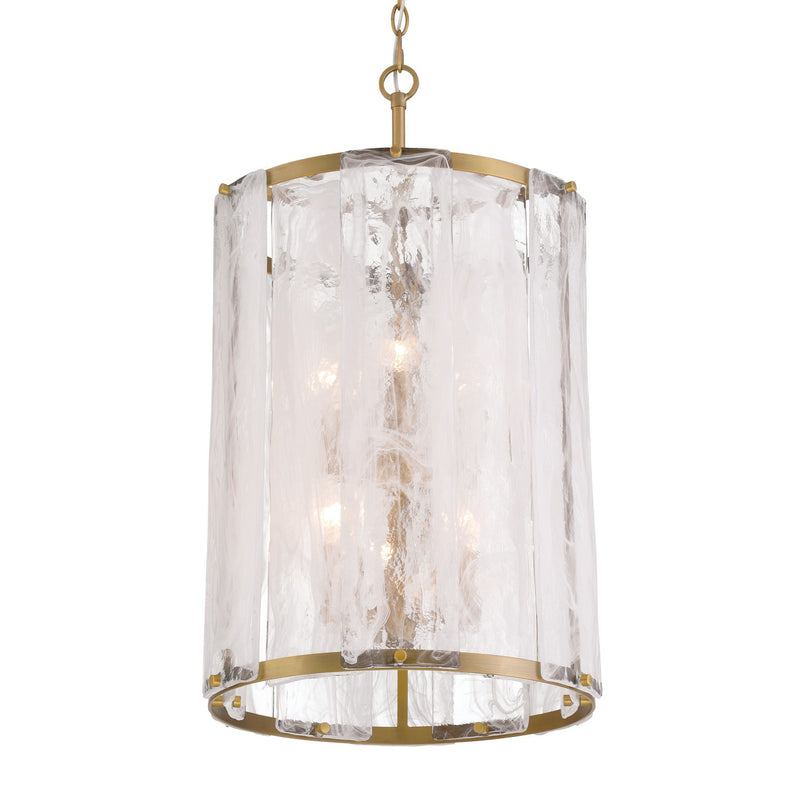Six Light Pendant<br /><span style="color:#4AB0CE;">Entrega: 4-10 dias en USA</span><br /><span style="color:#4AB0CE;font-size:60%;">PREGUNTE POR ENTREGA EN PANAMA</span><br />Collection: Veil<br />Finish: Legacy Brass