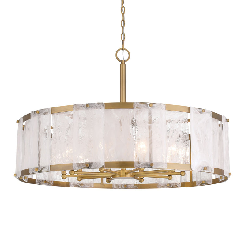 Ten Light Pendant<br /><span style="color:#4AB0CE;">Entrega: 4-10 dias en USA</span><br /><span style="color:#4AB0CE;font-size:60%;">PREGUNTE POR ENTREGA EN PANAMA</span><br />Collection: Veil<br />Finish: Legacy Brass