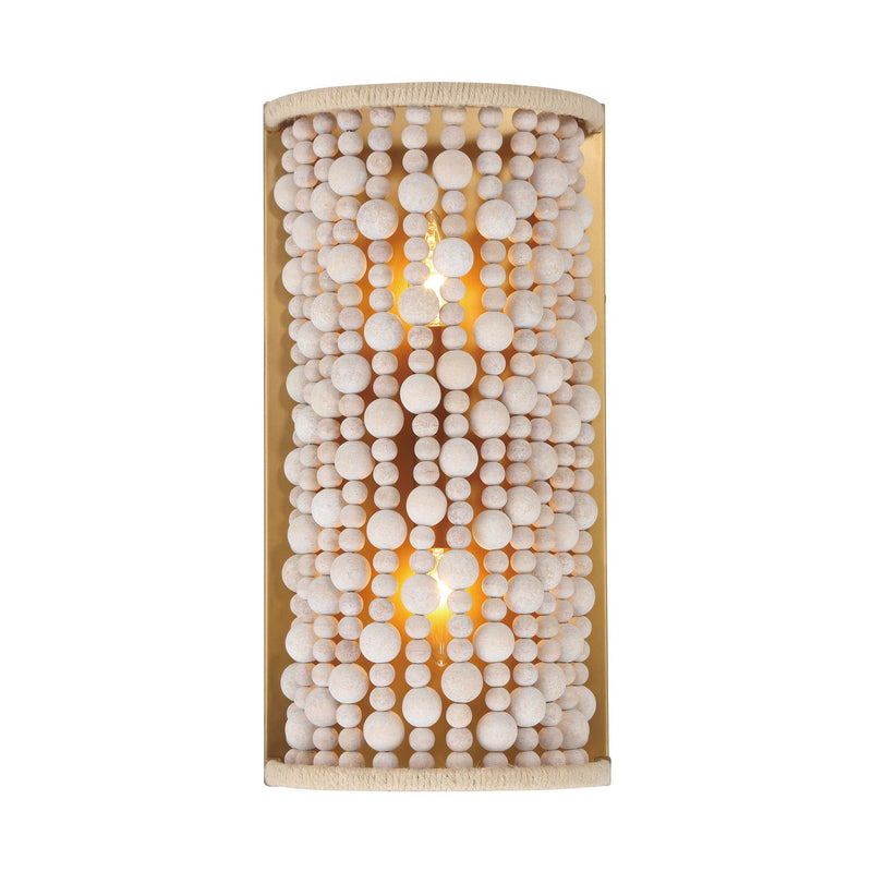Two Light Wall Sconce<br /><span style="color:#4AB0CE;">Entrega: 4-10 dias en USA</span><br /><span style="color:#4AB0CE;font-size:60%;">PREGUNTE POR ENTREGA EN PANAMA</span><br />Collection: Horsmore<br />Finish: Painted Legacy Brass