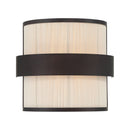 Two Light Wall Sconce<br /><span style="color:#4AB0CE;">Entrega: 4-10 dias en USA</span><br /><span style="color:#4AB0CE;font-size:60%;">PREGUNTE POR ENTREGA EN PANAMA</span><br />Collection: Harbor Wrap<br />Finish: Dark Bronze