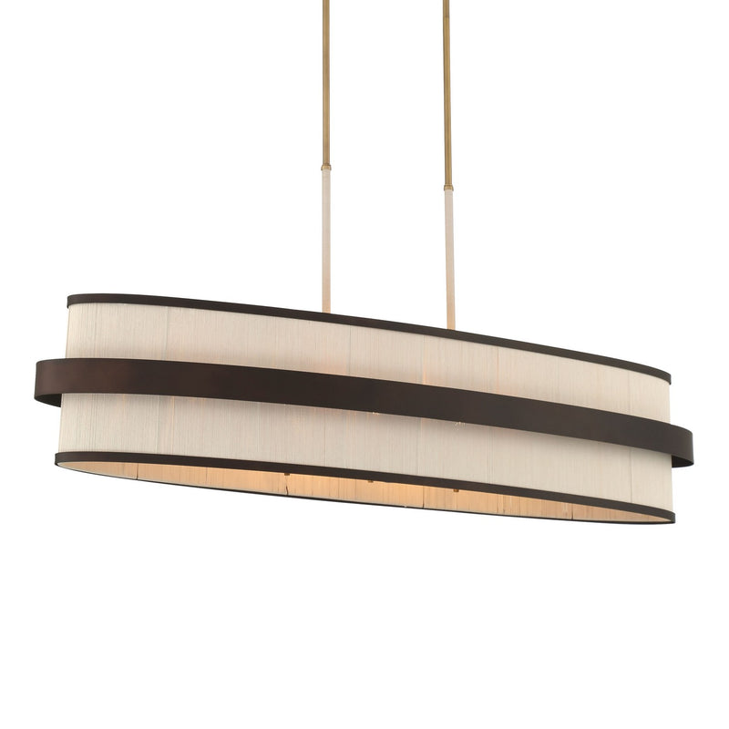 Eight Light Island Pendant<br /><span style="color:#4AB0CE;">Entrega: 4-10 dias en USA</span><br /><span style="color:#4AB0CE;font-size:60%;">PREGUNTE POR ENTREGA EN PANAMA</span><br />Collection: Harbor Wrap<br />Finish: Dark Bronze