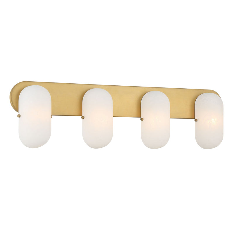 Four Light Vanity<br /><span style="color:#4AB0CE;">Entrega: 4-10 dias en USA</span><br /><span style="color:#4AB0CE;font-size:60%;">PREGUNTE POR ENTREGA EN PANAMA</span><br />Collection: Heathcote<br />Finish: Legacy Brass