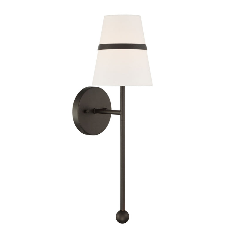 One Light Wall Sconce<br /><span style="color:#4AB0CE;">Entrega: 4-10 dias en USA</span><br /><span style="color:#4AB0CE;font-size:60%;">PREGUNTE POR ENTREGA EN PANAMA</span><br />Collection: Althia<br />Finish: Textured Dark Bronze