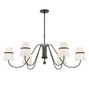 Six Light Chandelier<br /><span style="color:#4AB0CE;">Entrega: 4-10 dias en USA</span><br /><span style="color:#4AB0CE;font-size:60%;">PREGUNTE POR ENTREGA EN PANAMA</span><br />Collection: Althia<br />Finish: Textured Dark Bronze