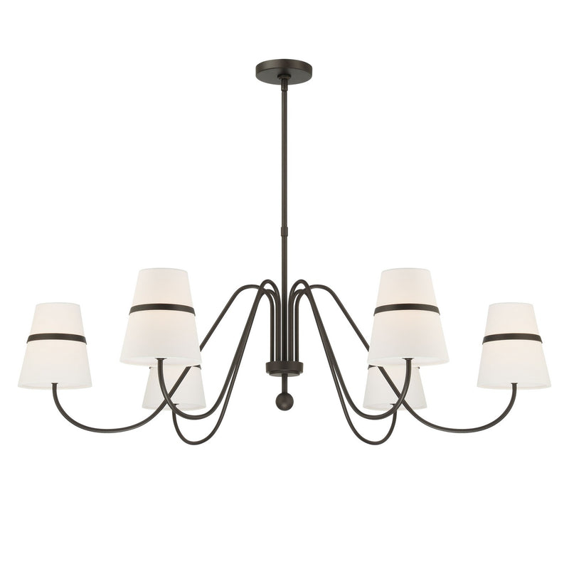 Six Light Chandelier<br /><span style="color:#4AB0CE;">Entrega: 4-10 dias en USA</span><br /><span style="color:#4AB0CE;font-size:60%;">PREGUNTE POR ENTREGA EN PANAMA</span><br />Collection: Althia<br />Finish: Textured Dark Bronze