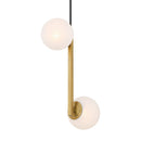 Two Light Pendant<br /><span style="color:#4AB0CE;">Entrega: 4-10 dias en USA</span><br /><span style="color:#4AB0CE;font-size:60%;">PREGUNTE POR ENTREGA EN PANAMA</span><br />Collection: Curven<br />Finish: Legacy Brass