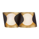 Two Light Vanity<br /><span style="color:#4AB0CE;">Entrega: 4-10 dias en USA</span><br /><span style="color:#4AB0CE;font-size:60%;">PREGUNTE POR ENTREGA EN PANAMA</span><br />Collection: Flare<br />Finish: Dark Bronze