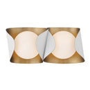 Two Light Vanity<br /><span style="color:#4AB0CE;">Entrega: 4-10 dias en USA</span><br /><span style="color:#4AB0CE;font-size:60%;">PREGUNTE POR ENTREGA EN PANAMA</span><br />Collection: Flare<br />Finish: Sand White