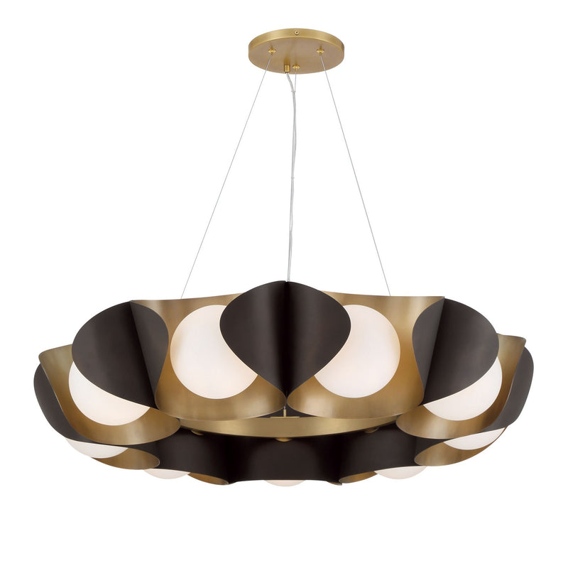 Nine Light Pendant<br /><span style="color:#4AB0CE;">Entrega: 4-10 dias en USA</span><br /><span style="color:#4AB0CE;font-size:60%;">PREGUNTE POR ENTREGA EN PANAMA</span><br />Collection: Flare<br />Finish: Dark Bronze