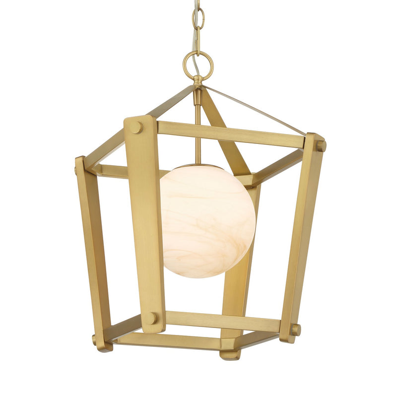 One Light Pendant<br /><span style="color:#4AB0CE;">Entrega: 4-10 dias en USA</span><br /><span style="color:#4AB0CE;font-size:60%;">PREGUNTE POR ENTREGA EN PANAMA</span><br />Collection: Shimmer<br />Finish: Legacy Brass