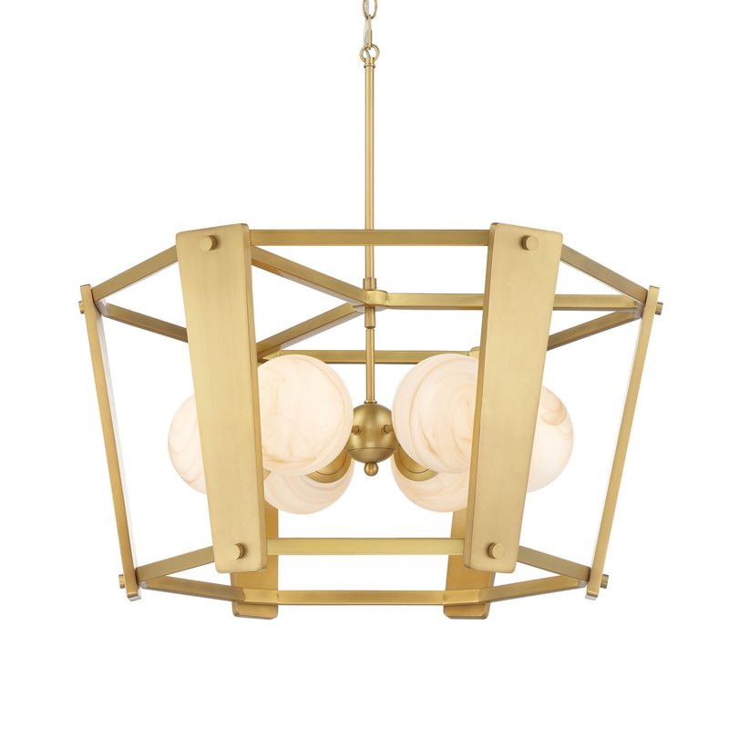 Six Light Pendant<br /><span style="color:#4AB0CE;">Entrega: 4-10 dias en USA</span><br /><span style="color:#4AB0CE;font-size:60%;">PREGUNTE POR ENTREGA EN PANAMA</span><br />Collection: Shimmer<br />Finish: Legacy Brass