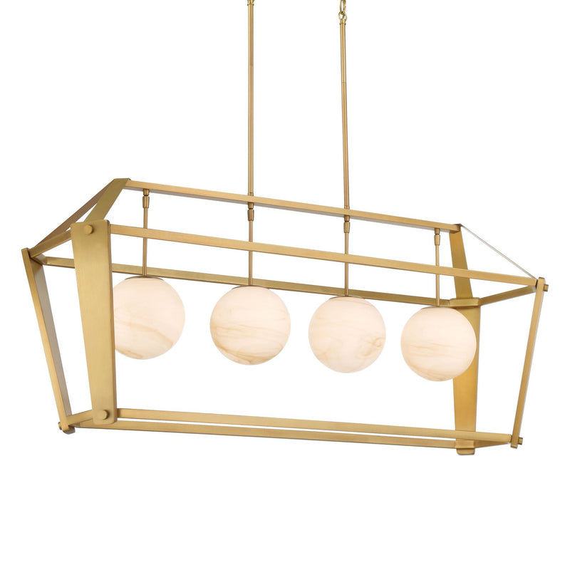 Four Light Island Pendant<br /><span style="color:#4AB0CE;">Entrega: 4-10 dias en USA</span><br /><span style="color:#4AB0CE;font-size:60%;">PREGUNTE POR ENTREGA EN PANAMA</span><br />Collection: Shimmer<br />Finish: Legacy Brass