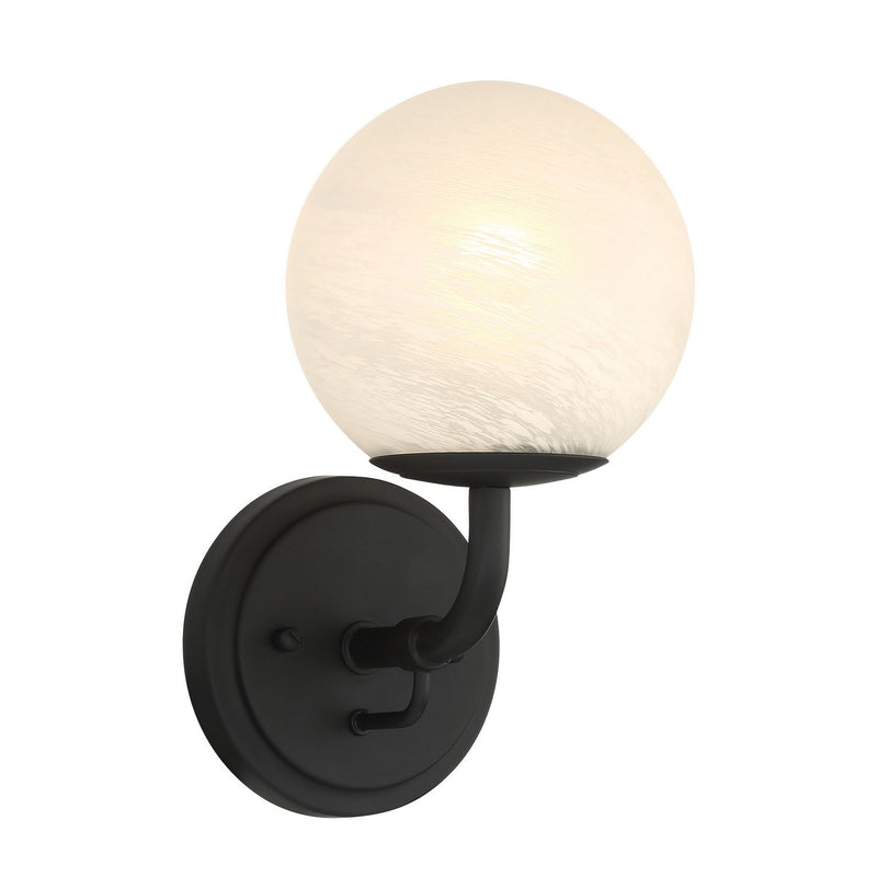 One Light Vanity<br /><span style="color:#4AB0CE;">Entrega: 4-10 dias en USA</span><br /><span style="color:#4AB0CE;font-size:60%;">PREGUNTE POR ENTREGA EN PANAMA</span><br />Collection: Whitehall<br />Finish: Dark Matte Black