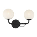 Two Light Vanity<br /><span style="color:#4AB0CE;">Entrega: 4-10 dias en USA</span><br /><span style="color:#4AB0CE;font-size:60%;">PREGUNTE POR ENTREGA EN PANAMA</span><br />Collection: Whitehall<br />Finish: Dark Matte Black