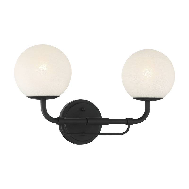Two Light Vanity<br /><span style="color:#4AB0CE;">Entrega: 4-10 dias en USA</span><br /><span style="color:#4AB0CE;font-size:60%;">PREGUNTE POR ENTREGA EN PANAMA</span><br />Collection: Whitehall<br />Finish: Dark Matte Black