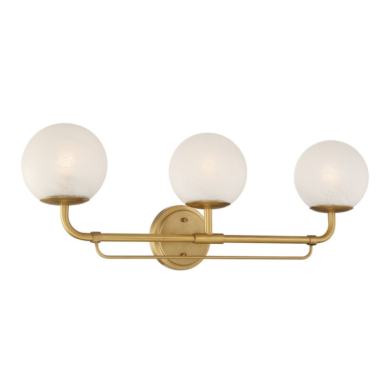 Three Light Vanity<br /><span style="color:#4AB0CE;">Entrega: 4-10 dias en USA</span><br /><span style="color:#4AB0CE;font-size:60%;">PREGUNTE POR ENTREGA EN PANAMA</span><br />Collection: Whitehall<br />Finish: Legacy Brass