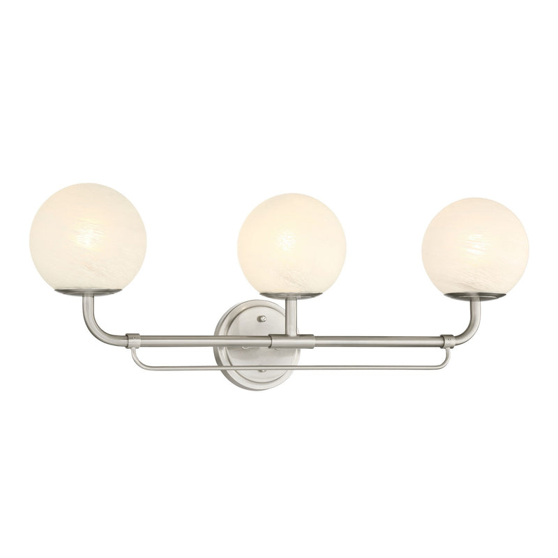 Three Light Vanity<br /><span style="color:#4AB0CE;">Entrega: 4-10 dias en USA</span><br /><span style="color:#4AB0CE;font-size:60%;">PREGUNTE POR ENTREGA EN PANAMA</span><br />Collection: Whitehall<br />Finish: Brushed Nickel