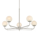 Five Light Chandelier<br /><span style="color:#4AB0CE;">Entrega: 4-10 dias en USA</span><br /><span style="color:#4AB0CE;font-size:60%;">PREGUNTE POR ENTREGA EN PANAMA</span><br />Collection: Whitehall<br />Finish: Brushed Nickel