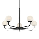 Five Light Chandelier<br /><span style="color:#4AB0CE;">Entrega: 4-10 dias en USA</span><br /><span style="color:#4AB0CE;font-size:60%;">PREGUNTE POR ENTREGA EN PANAMA</span><br />Collection: Whitehall<br />Finish: Dark Matte Black