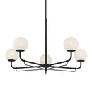 Five Light Chandelier<br /><span style="color:#4AB0CE;">Entrega: 4-10 dias en USA</span><br /><span style="color:#4AB0CE;font-size:60%;">PREGUNTE POR ENTREGA EN PANAMA</span><br />Collection: Whitehall<br />Finish: Dark Matte Black