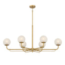 Six Light Island Pendant<br /><span style="color:#4AB0CE;">Entrega: 5-6 semanas en USA</span><br /><span style="color:#4AB0CE;font-size:60%;">PREGUNTE POR ENTREGA EN PANAMA</span><br />Collection: Whitehall<br />Finish: Legacy Brass