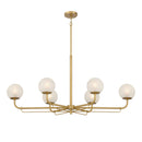 Six Light Island Pendant<br /><span style="color:#4AB0CE;">Entrega: 4-10 dias en USA</span><br /><span style="color:#4AB0CE;font-size:60%;">PREGUNTE POR ENTREGA EN PANAMA</span><br />Collection: Whitehall<br />Finish: Legacy Brass