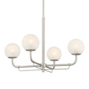 Four Light Chandelier<br /><span style="color:#4AB0CE;">Entrega: 4-10 dias en USA</span><br /><span style="color:#4AB0CE;font-size:60%;">PREGUNTE POR ENTREGA EN PANAMA</span><br />Collection: Whitehall<br />Finish: Brushed Nickel